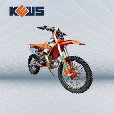 KEWS MT250cc 오렌지 프레임 수냉식 2행정 오프로드 오토바이, EXCEL 림 포함