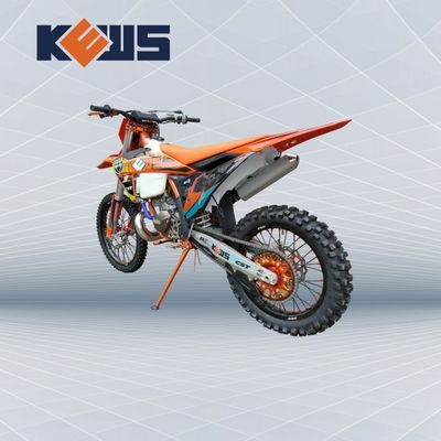 KEWS MT250cc 오렌지 프레임 수냉식 2행정 오프로드 오토바이, EXCEL 림 포함